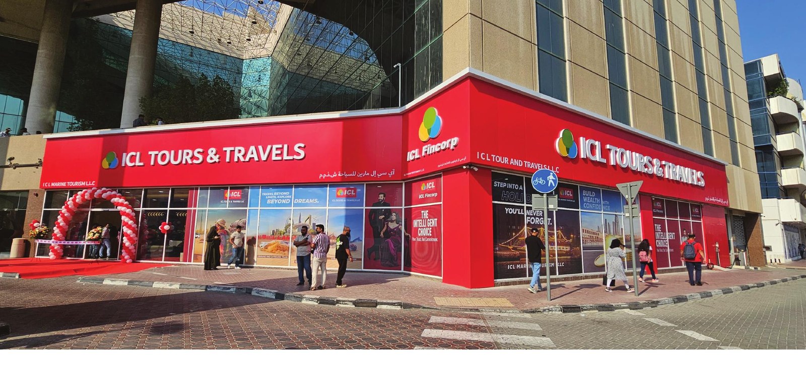 ICL Tours storefront signage in Dubai